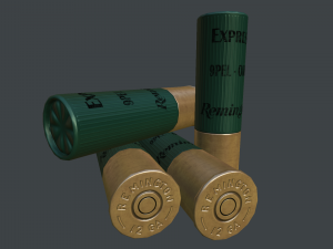 remington 12 ga cartridge Modelo 3D