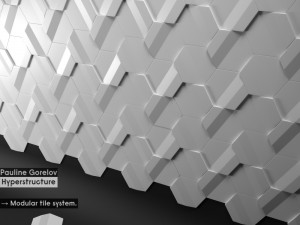 modular tile system pauline gorelov hyperstructure 3D मॉडल