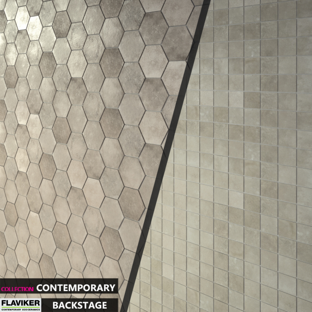 flaviker backstage mosaico set 01 Modèle 3D .c4d .max .obj .3ds .fbx .stl .blend 
