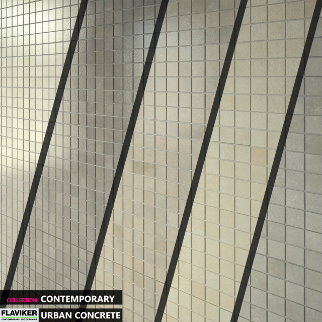 flaviker urban concrete mosaico set 01 Model 3D .c4d .max .obj .3ds .fbx .stl .blend