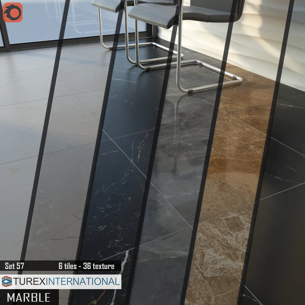 turex international marble tiles set 57 3D Model .c4d .max .obj .3ds .fbx .stl .blend 