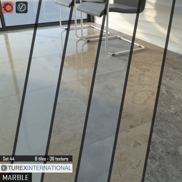 turex international marble tiles set 44 3Dモデル .c4d .max .obj .3ds .fbx .stl .blend 