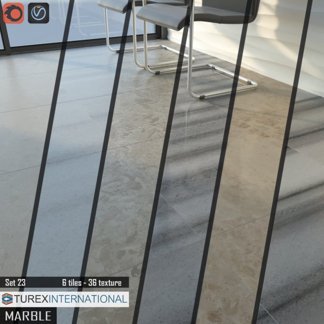 turex international marble tiles set 23 3D Model .c4d .max .obj .3ds .fbx .stl .blend 