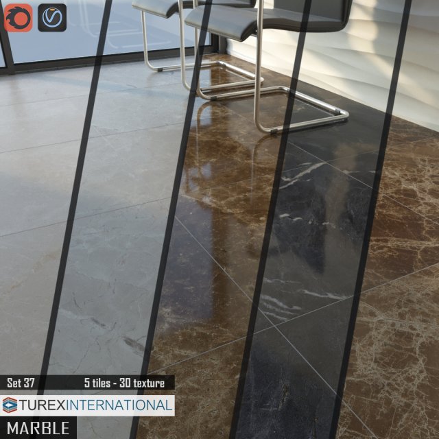 turex international marble tiles set 37 3D 모델 .c4d .max .obj .3ds .fbx .stl .blend 