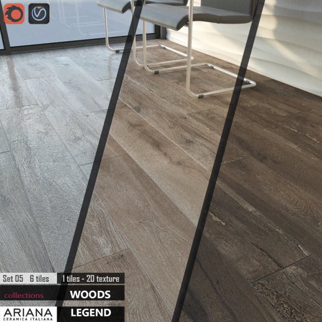 ariana legend brown grey sand set 05 3D Модель .c4d .max .obj .3ds .fbx .stl .blend 