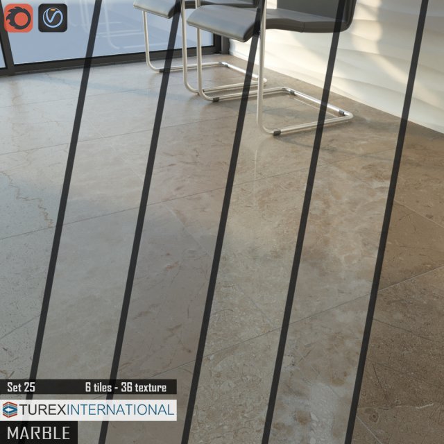 turex international marble tiles set 25 3D 모델 .c4d .max .obj .3ds .fbx .stl .blend 