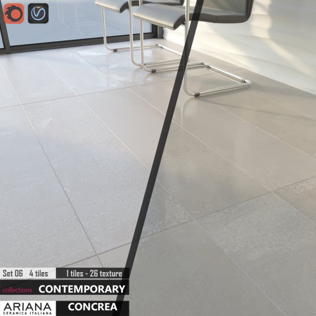ariana concrea silver bone set 06 Model 3D .c4d .max .obj .3ds .fbx .stl .blend 