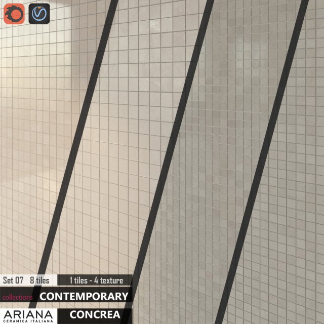 ariana concrea silver bone set 08 3D Modell .c4d .max .obj .3ds .fbx .stl .blend