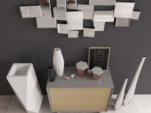 commode with decor maisons du monde 3D Model