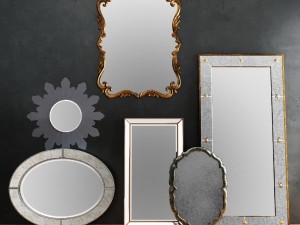 horchow mirrors set 01 3D Model