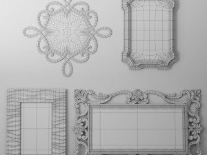 mirror collection set 05 3D Model