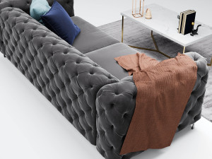 kogut chesterfield sofa 3D Model