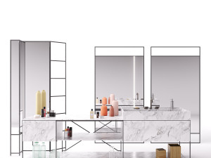 r i g modules - bathroom with decor set 01 3D Model