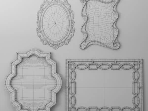 mirror collection set 06 3D Model