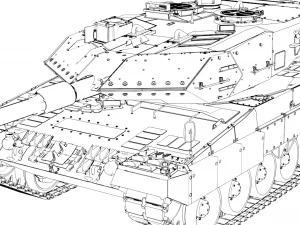leopard 2 a5 - a6 - mbt 3D Model