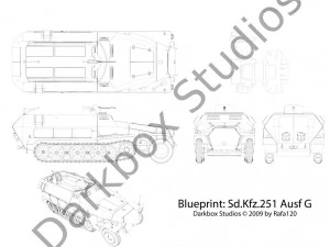 sdkfz 251 ausf g Modelo 3D