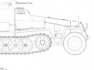 sdkfz 251 ausf g 3D Model
