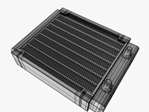 120mm pc water-liquid cooling radiators 3D Модель