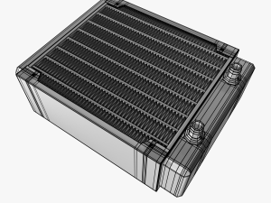 120mm pc water-liquid cooling radiators 3D Модель