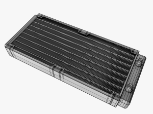 120mm pc water-liquid cooling radiators 3D Модель