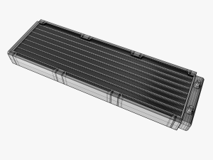 120mm pc water-liquid cooling radiators 3D Модель