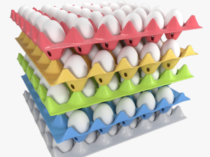 stackable egg tray 3Dモデル