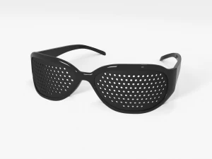 occhiali stenopeici Modello 3D