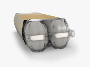 clear plastic dozen egg tray 3D Модель