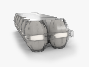 clear plastic dozen egg tray 3D Модель