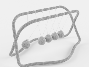 newtons cradle 3D Model