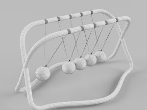 newtons cradle 3D Model