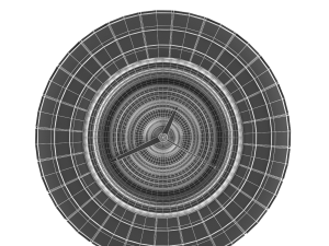 wall clock wheel Model 3D