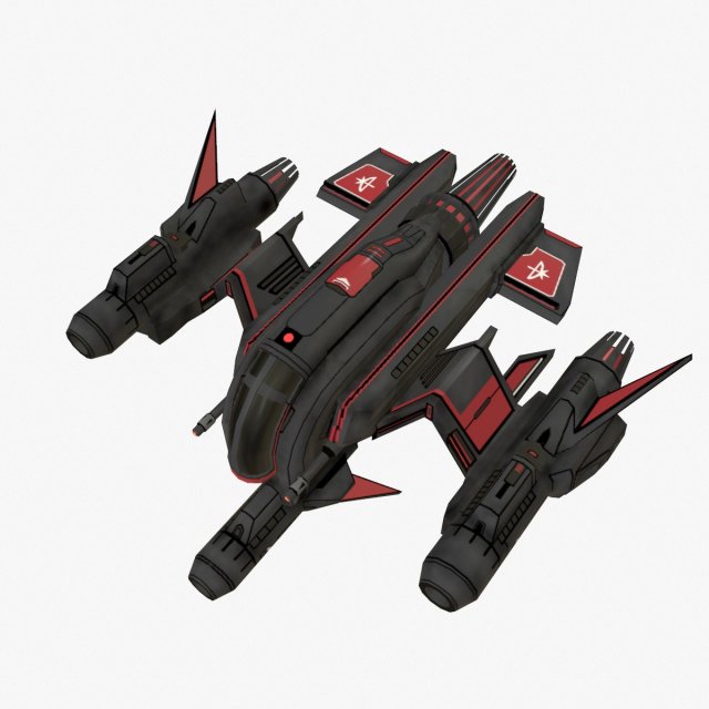 spaceship wr 3D Model .c4d .max .obj .3ds .fbx .stl .blend 