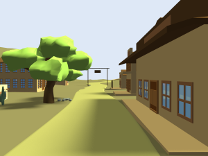 landscape with villages wild west 3Dモデル