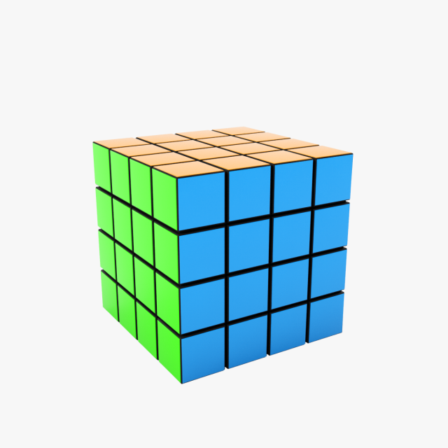 rubiks cube Modelo 3D .c4d .max .obj .3ds .fbx .stl .blend 