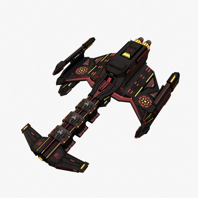 spaceship evo 3D Model .c4d .max .obj .3ds .fbx .stl .blend 