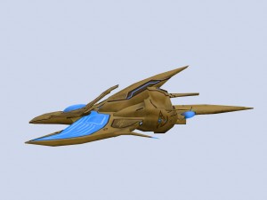 spaceship fx 3D 模型
