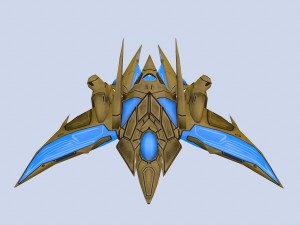 spaceship fx 3D 模型