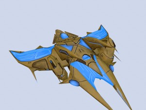 spaceship fx 3D 模型