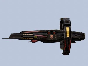 spaceship frigate 3D Model