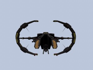 spaceship frigate 3Dモデル
