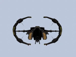 spaceship frigate 3D Model