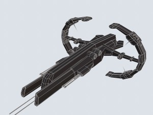 spaceship frigate 3Dモデル