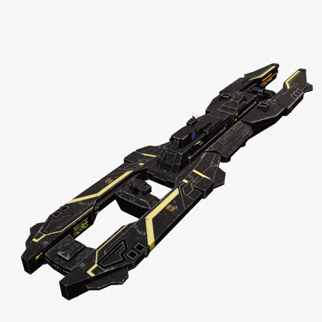 spaceship elsas 3D Модель .c4d .max .obj .3ds .fbx .stl .blend 