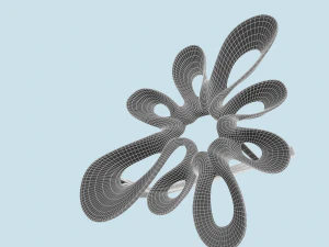 earring gold 3D Model