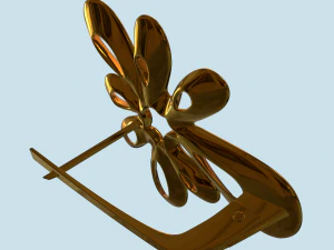 earring gold 3D Model