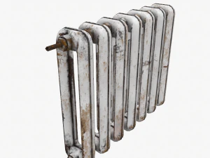 rust cast iron radiator 3D Model