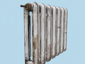 rust cast iron radiator 3D Model