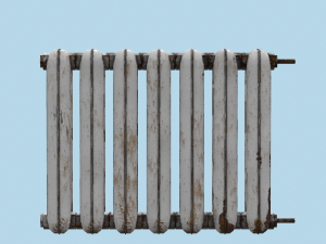 rust cast iron radiator 3Dモデル
