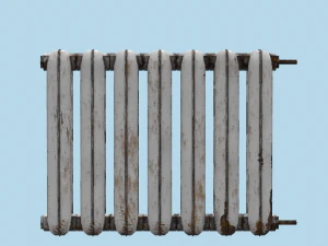rust cast iron radiator 3D Model